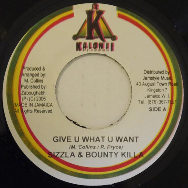 7inch Record SIZZLA & BOUNTY KILLER - Give U What U Want NONE Kalonji Records 2006 Jamaica Reggae, Ska & Dub Used
7inch Record SIZZLA & BOUNTY KILLER - Give U What U Want NONE Kalonji Records 2006 Jamaica Reggae, Ska & Dub Used