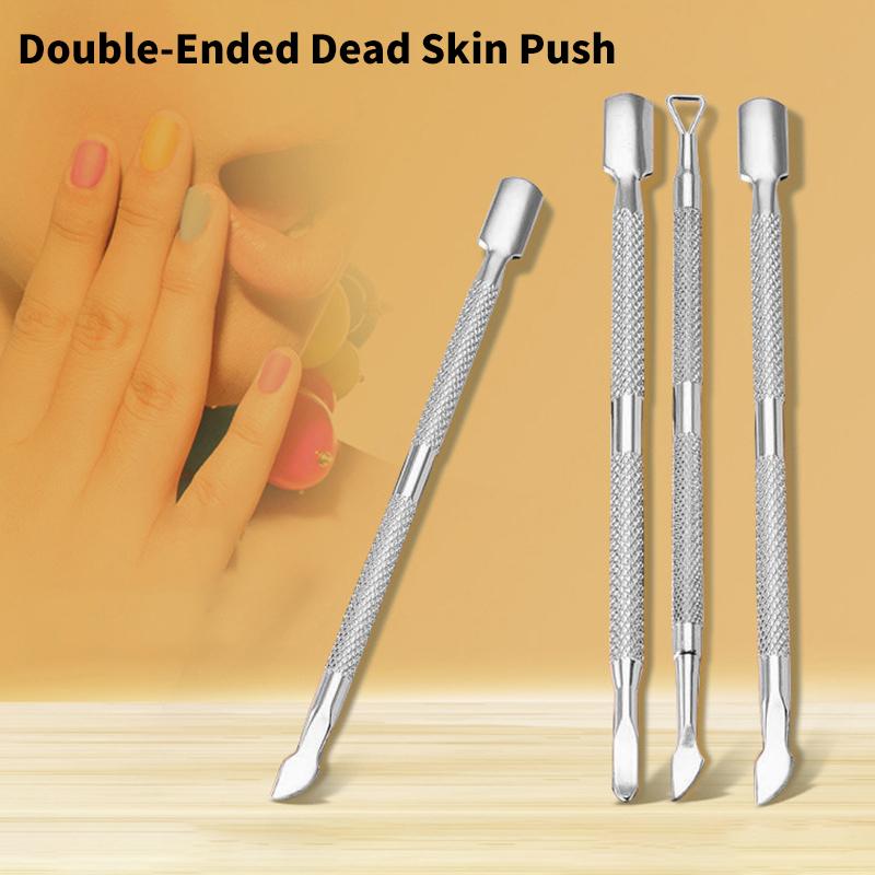 1PCS Double-ended Stainless Steel Cuticle Pusher Nail Dead Skin Push Remover For Pedicure Manicure Nail Art Cleaner Care Tool
1PCS Double-ended Stainless Steel Cuticle Pusher Nail Dead Skin Push Remover For Pedicure Manicure Nail Art Cleaner Care Tool