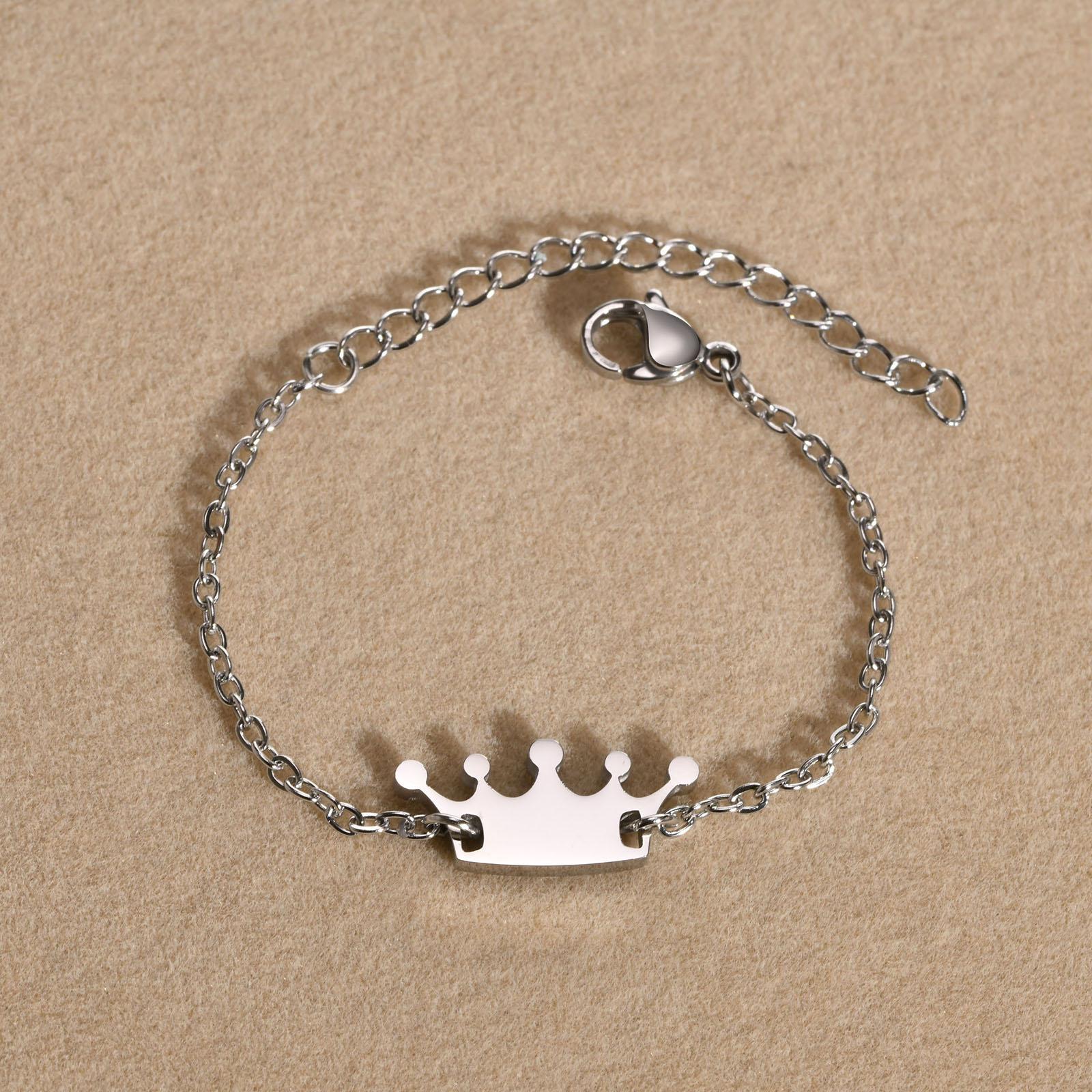 Personalized Name Crown Bracelet for Little Boy Girl , Customized ID Bangle, Stainless Steel Not Allergic Birthday Gift
Personalized Name Crown Bracelet for Little Boy Girl , Customized ID Bangle, Stainless Steel Not Allergic Birthday Gift