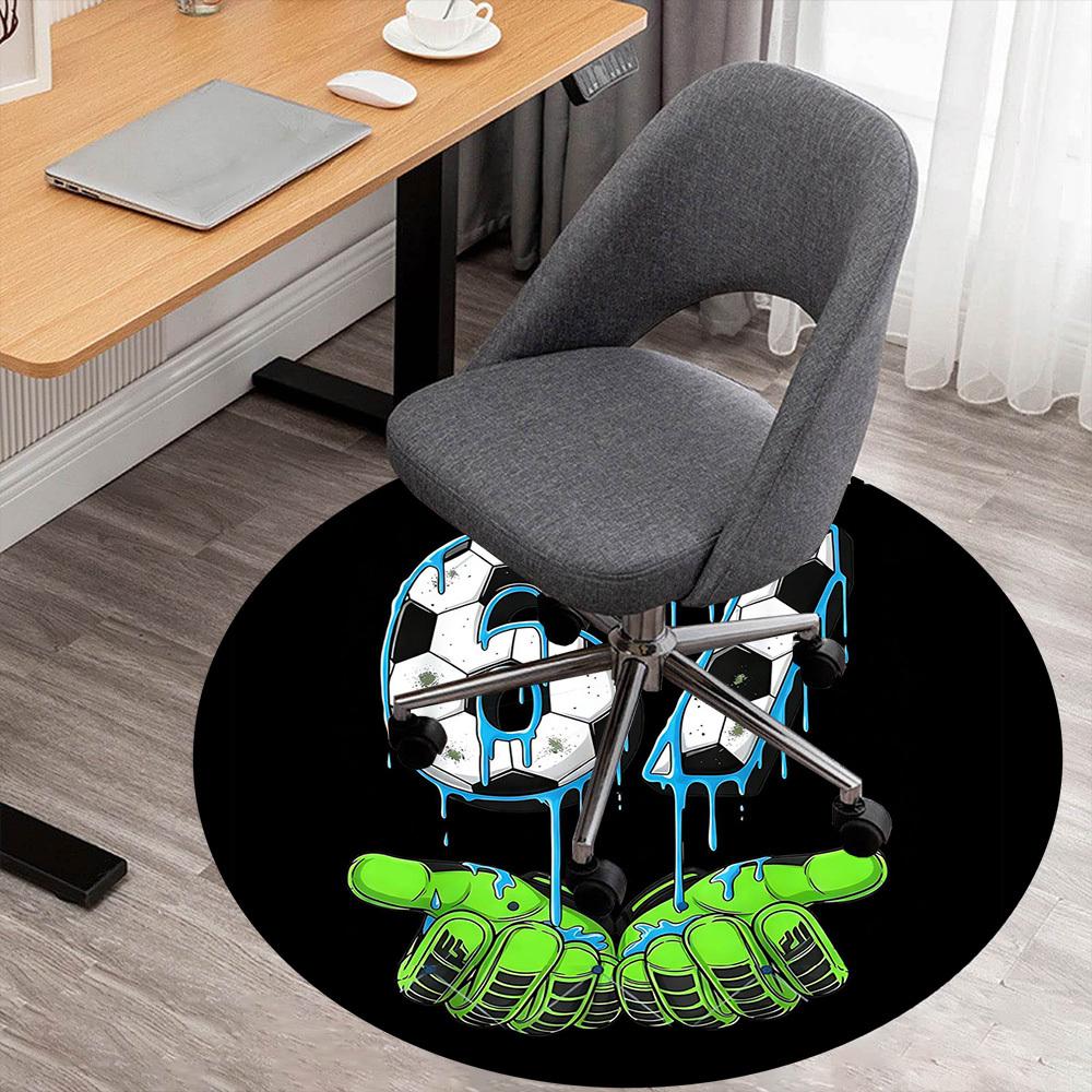 1pc soccer ball gloves Round Chair mat office Area Rug - Non-Slip, Floor Mat for Office, Bedroom, and Indoor Decor p127165 80cm by 80cm
1pc soccer ball gloves Round Chair mat office Area Rug - Non-Slip, Floor Mat for Office, Bedroom, and Indoor Decor p127165 80cm by 80cm