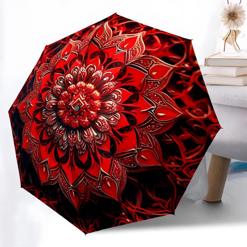 1pc Red Lotus Mandala Automatic Umbrella - Automatic Opening And Closing, Sturdy Iron Frame, Formal Occasions yy251018222
1pc Red Lotus Mandala Automatic Umbrella - Automatic Opening And Closing, Sturdy Iron Frame, Formal Occasions yy251018222