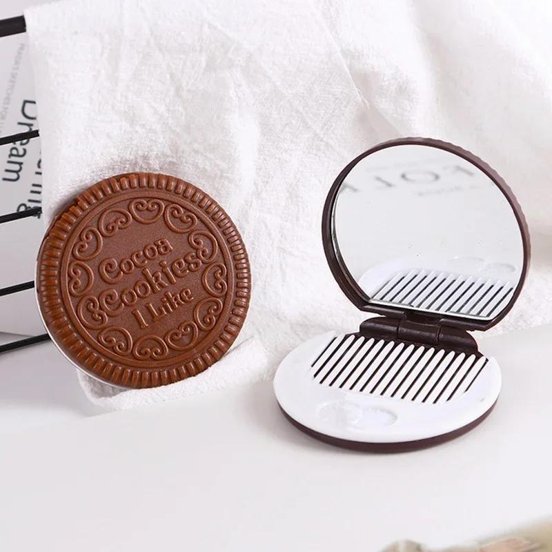 1 Pcs Chocolate Biscuit Mini Pocket Mirror With Comb Princess Portable Biscuit Shape Makeup Folding Mirror With Comb
1 Pcs Chocolate Biscuit Mini Pocket Mirror With Comb Princess Portable Biscuit Shape Makeup Folding Mirror With Comb