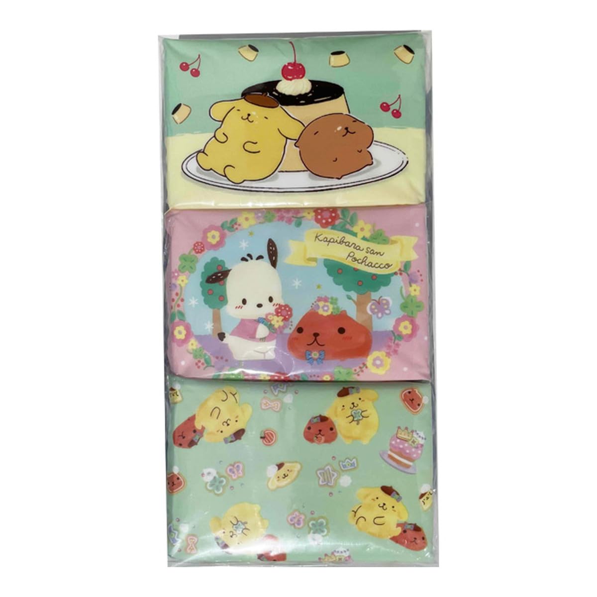 Карманные салфетки, смываемые водой Pochacco Pompompurin x Capybara, 16 листов x 9 штук (8 пар)
Карманные салфетки, смываемые водой Pochacco Pompompurin x Capybara, 16 листов x 9 штук (8 пар)