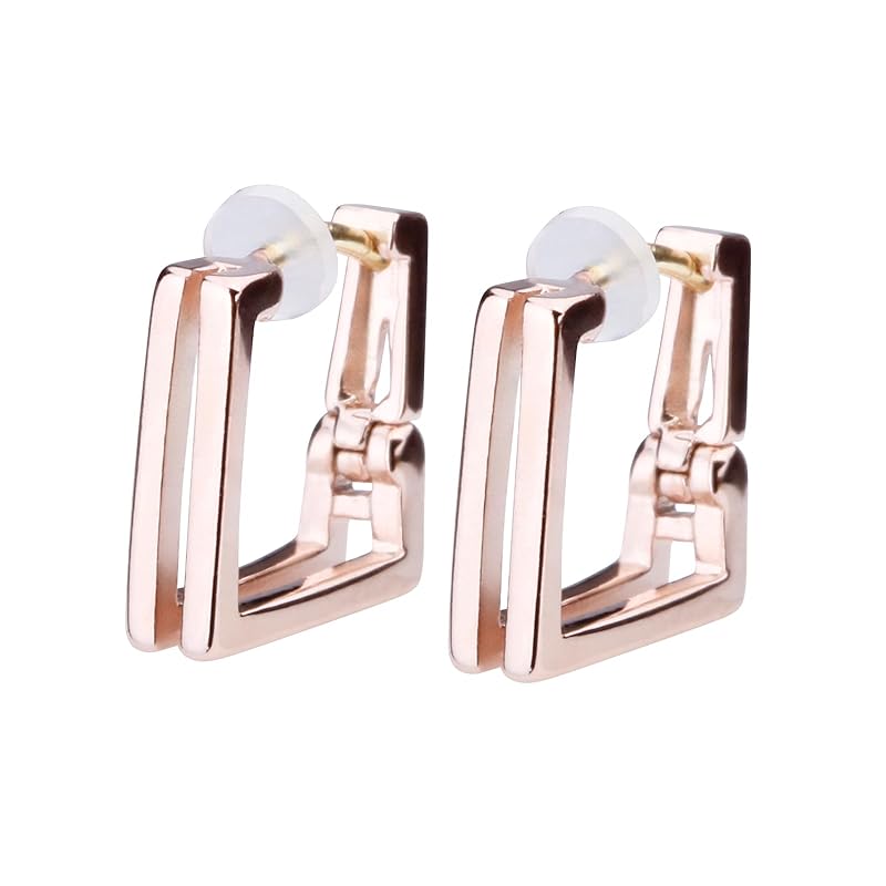 LOKUMI earrings made in Japan 18k gold K18 post K18 Compatible with metal allergies hoop hoop earrings catchless square small Small size ring earrings
LOKUMI earrings made in Japan 18k gold K18 post K18 Compatible with metal allergies hoop hoop earrings catchless square small Small size ring earrings