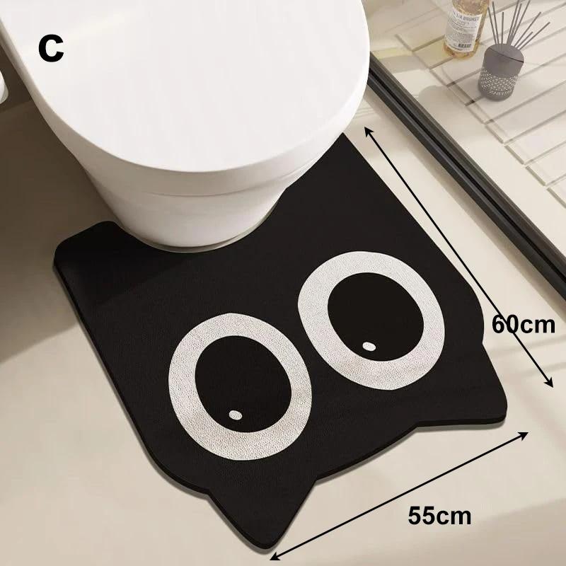 Милый быстросохнущий коврик для ванной, черный коврик для ванной в форме кошки, мягкие диатомовые коврики, нескользящий коврик для ног, коврик для душа, декор для ванной комнаты
Милый быстросохнущий коврик для ванной, черный коврик для ванной в форме кошки, мягкие диатомовые коврики, нескользящий коврик для ног, коврик для душа, декор для ванной комнаты