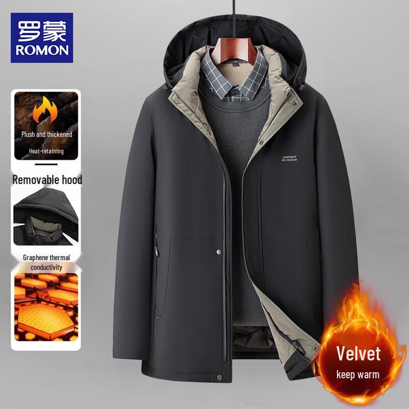 ROMON Men s Graphene Lined Winter Hooded Jacket L
ROMON Men s Graphene Lined Winter Hooded Jacket L