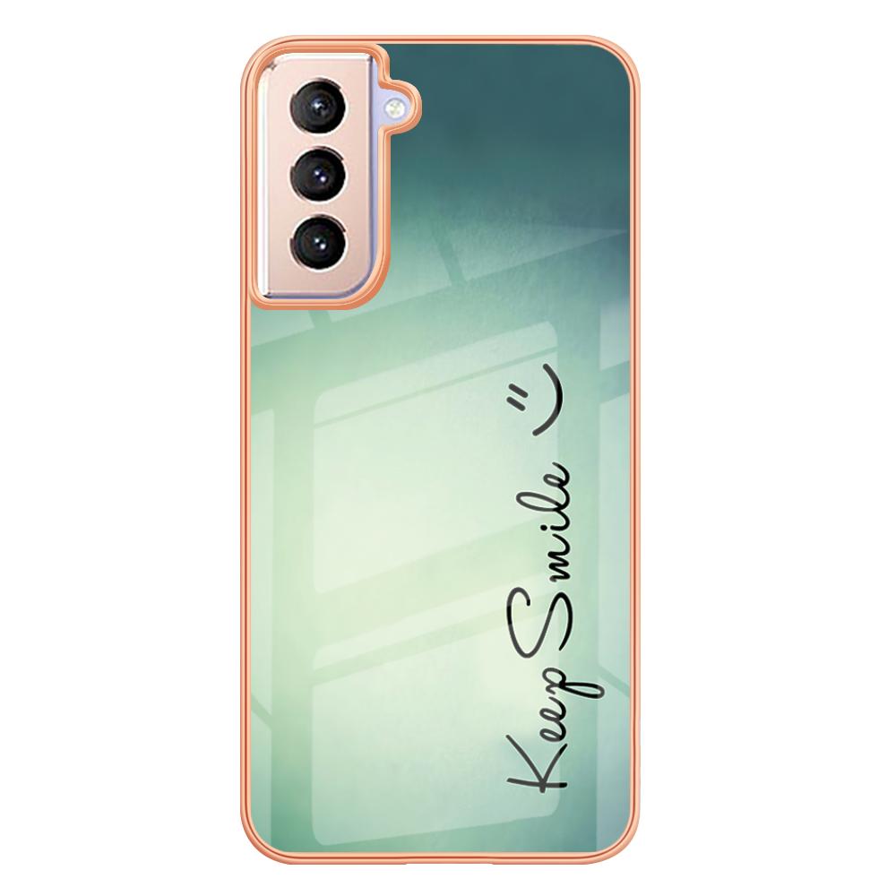 YB IMD Series-19 Style D 2.0mm TPU Case for Samsung Galaxy S21 FE 5G,IMD Pattern Electroplating Anti-Drop Phone Cover Keep Smile
YB IMD Series-19 Style D 2.0mm TPU Case for Samsung Galaxy S21 FE 5G,IMD Pattern Electroplating Anti-Drop Phone Cover Keep Smile