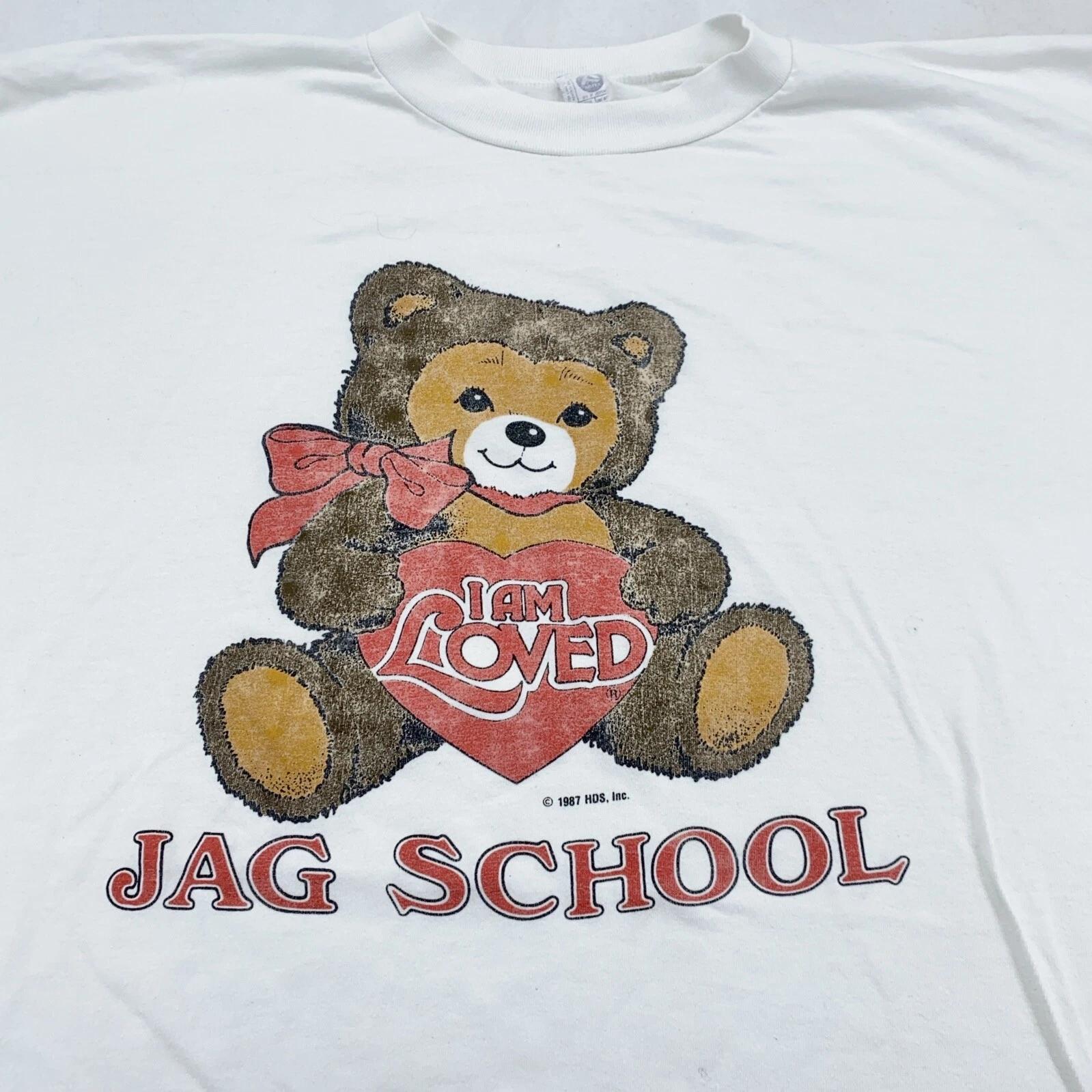 vintage 80s JAG SCHOOL TEDDY BEAR I AM LOVED T-Shirt 4XL soft corps army 2XL
vintage 80s JAG SCHOOL TEDDY BEAR I AM LOVED T-Shirt 4XL soft corps army 2XL