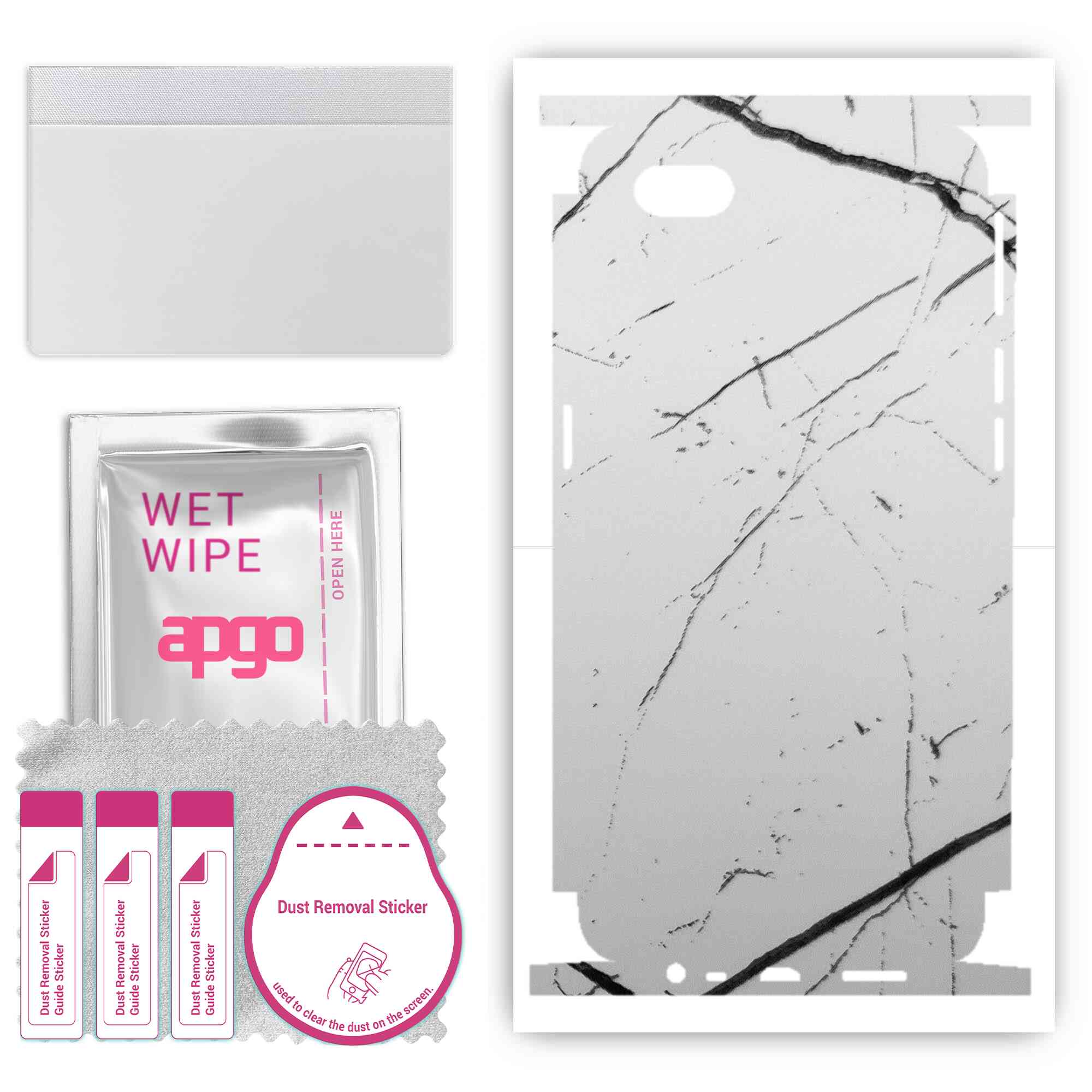 apgo Protective Skin Sticker for the back+sides compatible with Oppo A1k, Full Wrap Film, Foil, Vinyl - Pattern White Marble
apgo Protective Skin Sticker for the back+sides compatible with Oppo A1k, Full Wrap Film, Foil, Vinyl - Pattern White Marble