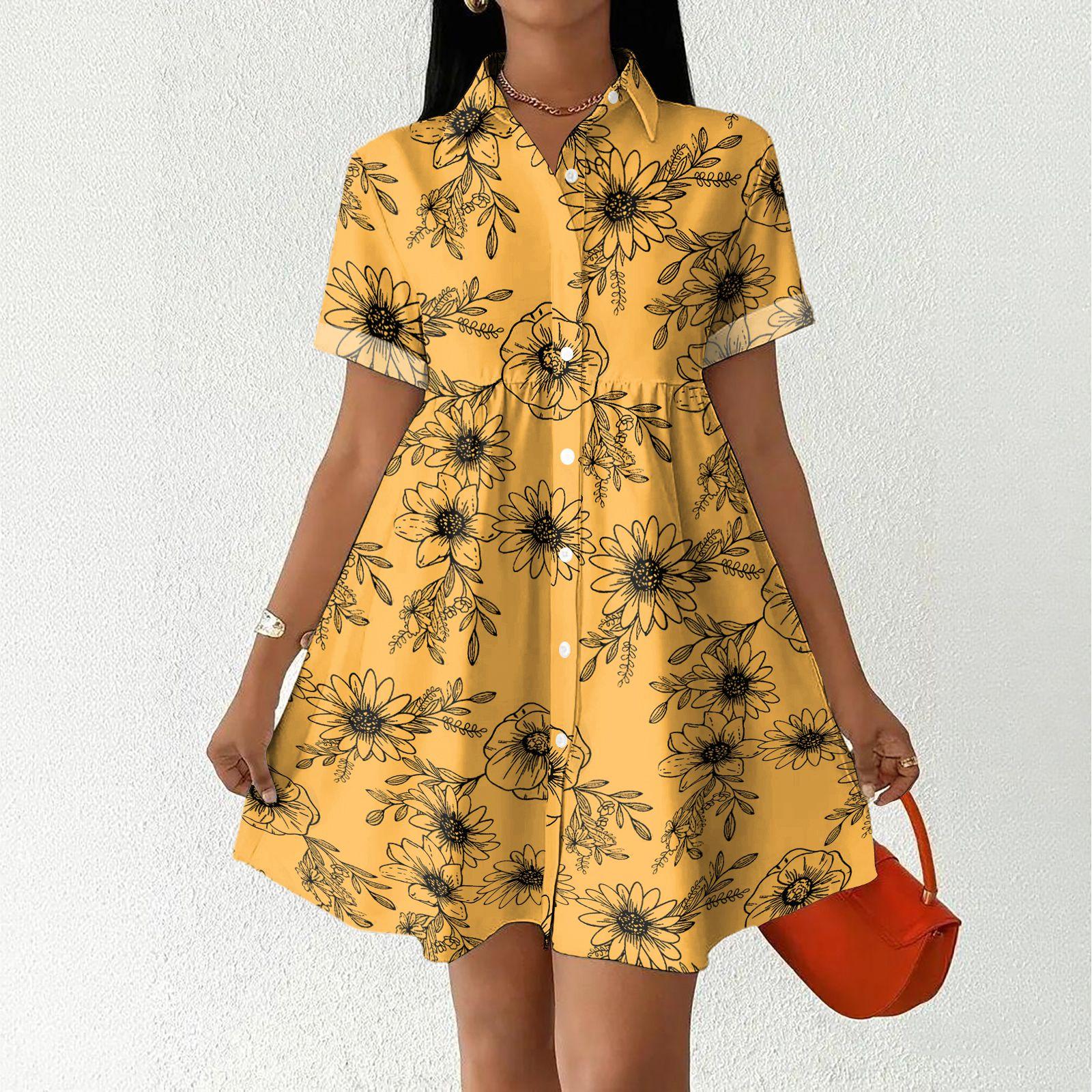 Women s Casual Loose Fit Shirt Dress Button Front Stand Collar Short Sleeve Polka Dot Patterned Dress for Everyday Wear XL шафрановый
Women s Casual Loose Fit Shirt Dress Button Front Stand Collar Short Sleeve Polka Dot Patterned Dress for Everyday Wear XL шафрановый