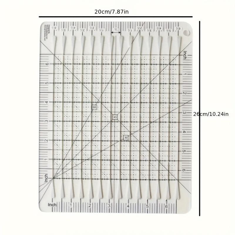 Прозрачная акриловая линейка для квилтинга 10,24 x 7,87 - идеально подходит для шитья и пэчворка, идеальный аксессуар для швейной машины для черчения выкроек
Прозрачная акриловая линейка для квилтинга 10,24 x 7,87 - идеально подходит для шитья и пэчворка, идеальный аксессуар для швейной машины для черчения выкроек