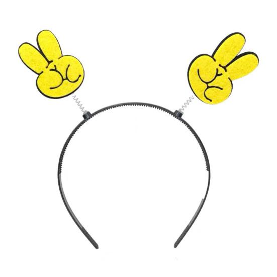Cartoon Headband Spring Design Smile Pattern Rock Paper Scissors Decor Hair Hoop Stable to Wear Hair Accessory D
Cartoon Headband Spring Design Smile Pattern Rock Paper Scissors Decor Hair Hoop Stable to Wear Hair Accessory D