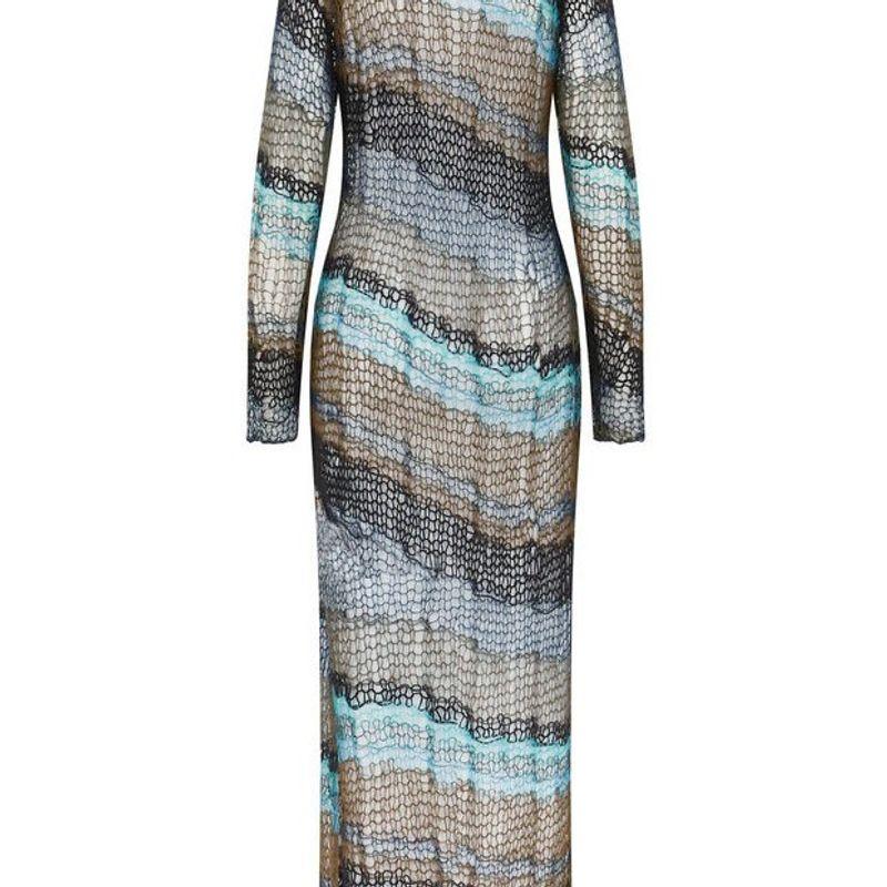 Особая женская одежда Элегантный новый модный ветер Сексуальное прозрачное контрастного цвета Ажурная вязка Длинное платье Color matching L
Особая женская одежда Элегантный новый модный ветер Сексуальное прозрачное контрастного цвета Ажурная вязка Длинное платье Color matching L