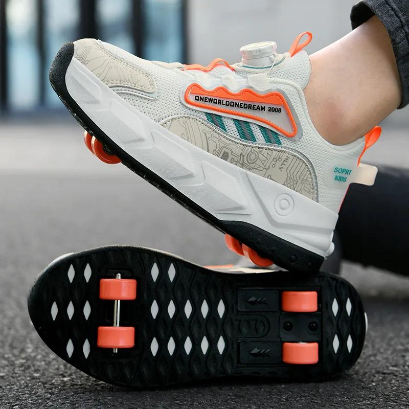 Unisex Button Extension 4 Wheel Roller Skates Shoes New Sneakers With Wheels For Boy Girls Skating Skates Shoes With Wheels EUR-30
Unisex Button Extension 4 Wheel Roller Skates Shoes New Sneakers With Wheels For Boy Girls Skating Skates Shoes With Wheels EUR-30