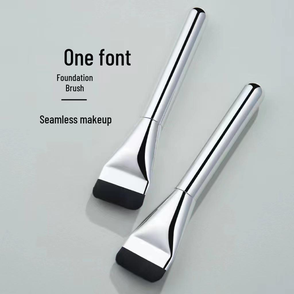 Flat-Head Foundation Brush: Streak-Free, Non-Absorbing Concealer Brush for Easy Makeup Application and Convenient Storage.
Flat-Head Foundation Brush: Streak-Free, Non-Absorbing Concealer Brush for Easy Makeup Application and Convenient Storage.