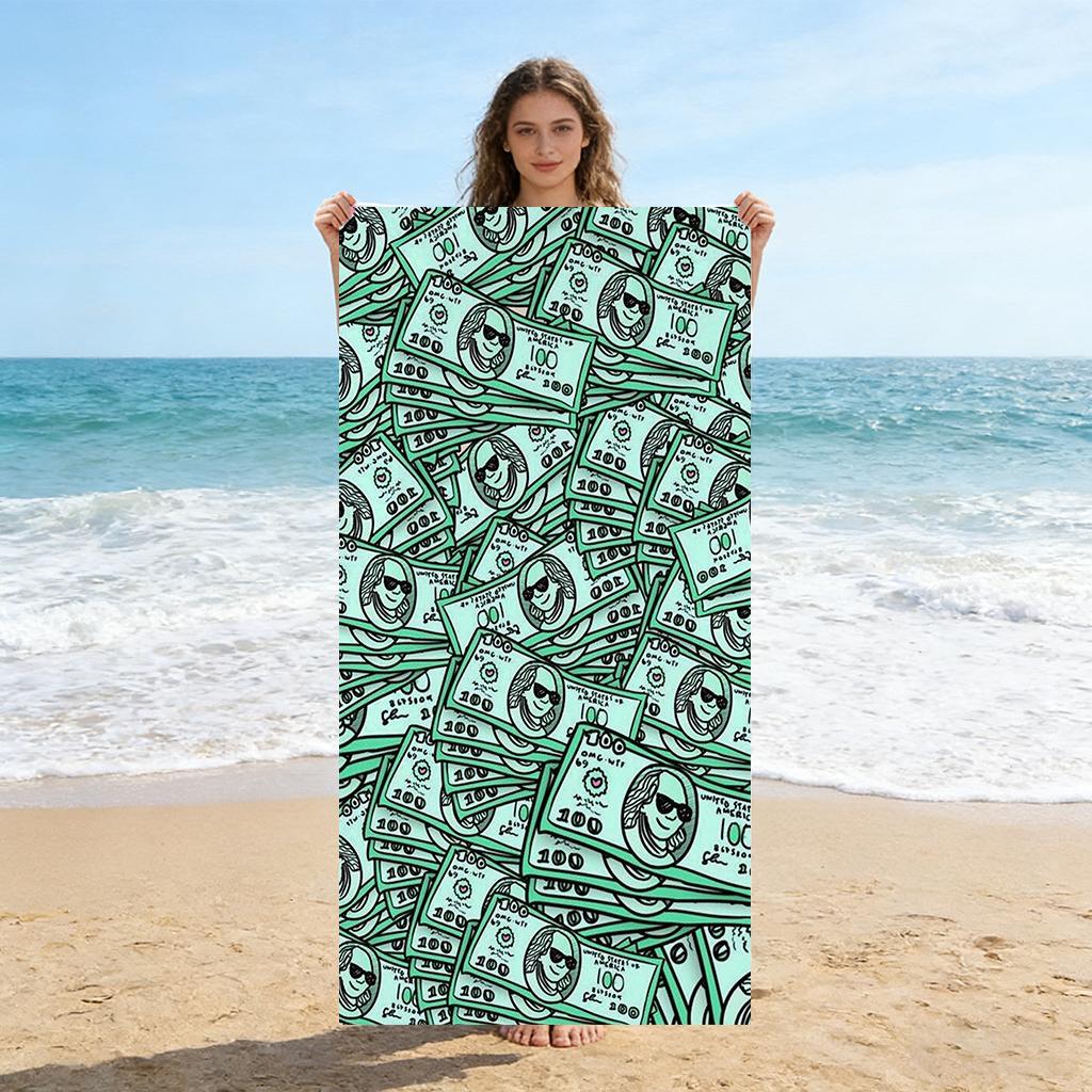1PC Cartoon Money Beach Towel Quick-drying Towel Suitable for Seaside Pool Camping Vacation Yoga For Family Friends Children W40*H60(CM)
1PC Cartoon Money Beach Towel Quick-drying Towel Suitable for Seaside Pool Camping Vacation Yoga For Family Friends Children W40*H60(CM)