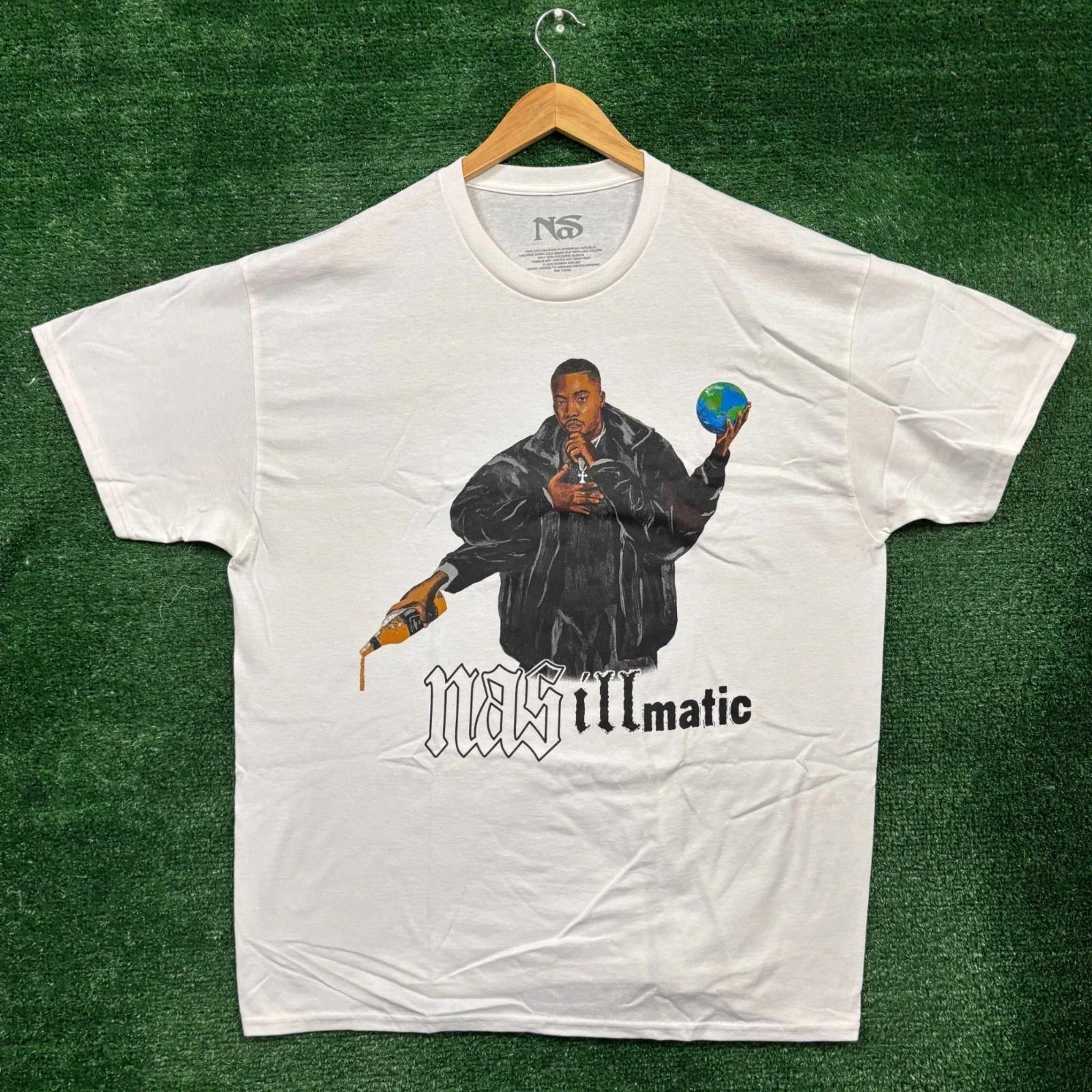Nas Illmatic Album Hip-Hop Poster T-shirt Size Extra Large M
Nas Illmatic Album Hip-Hop Poster T-shirt Size Extra Large M