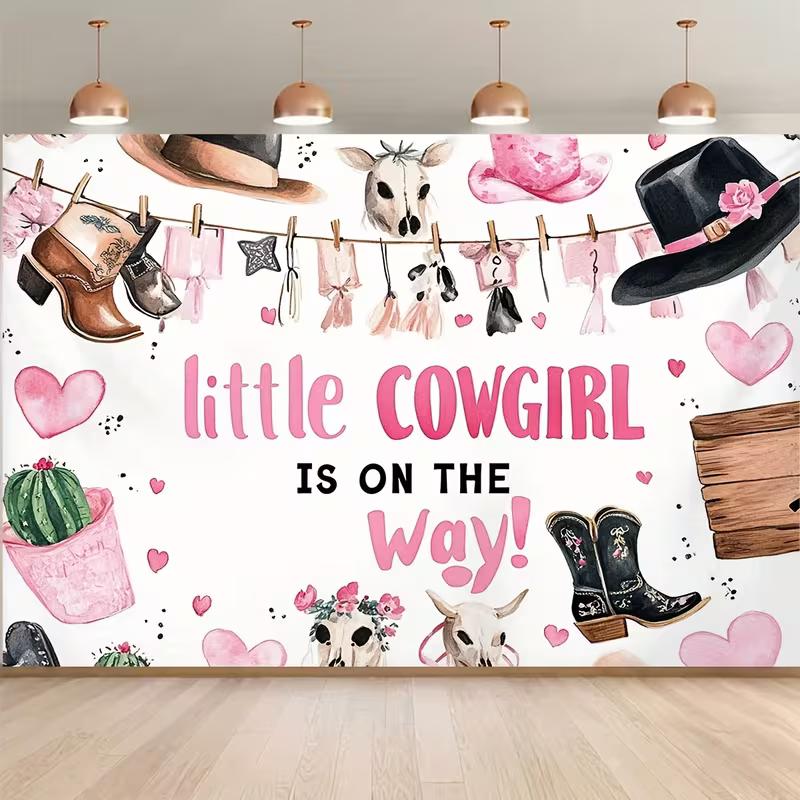 2D Little Cowgirl Baby Shower Backdrop, Western Themed Party Photography Background Cloth 47.2x31.5inch/120*80cm
2D Little Cowgirl Baby Shower Backdrop, Western Themed Party Photography Background Cloth 47.2x31.5inch/120*80cm