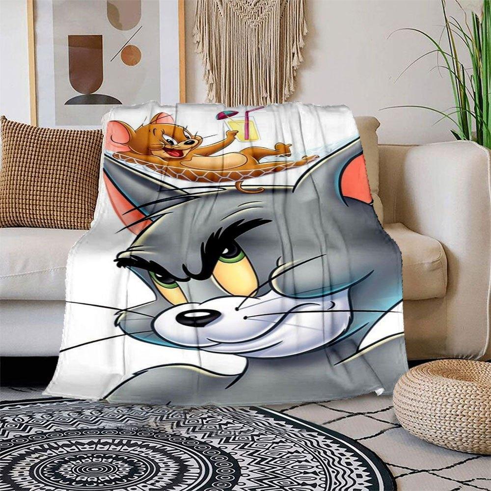 Tom and Jerry Cartoon Phone Case CoverBlanket Flannel Throw Blanket for Sofa, Bed, Travel, Camping, Office 100x150cm
Tom and Jerry Cartoon Phone Case CoverBlanket Flannel Throw Blanket for Sofa, Bed, Travel, Camping, Office 100x150cm