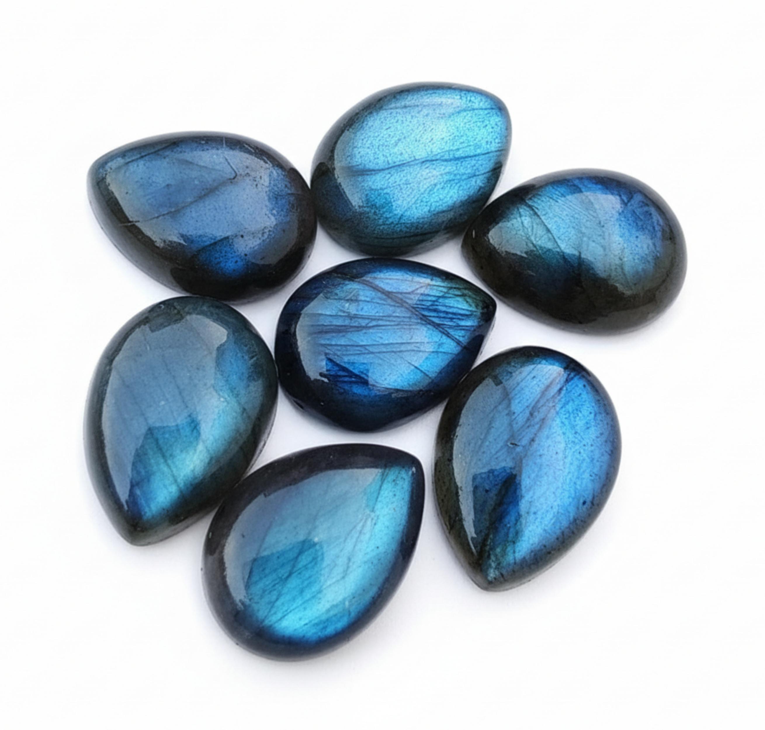 Natural Blue Flash Labradorite Pear Shape Cabochon Gemstone AAA Quality All Sizes 5x8mm синій
Natural Blue Flash Labradorite Pear Shape Cabochon Gemstone AAA Quality All Sizes 5x8mm синій