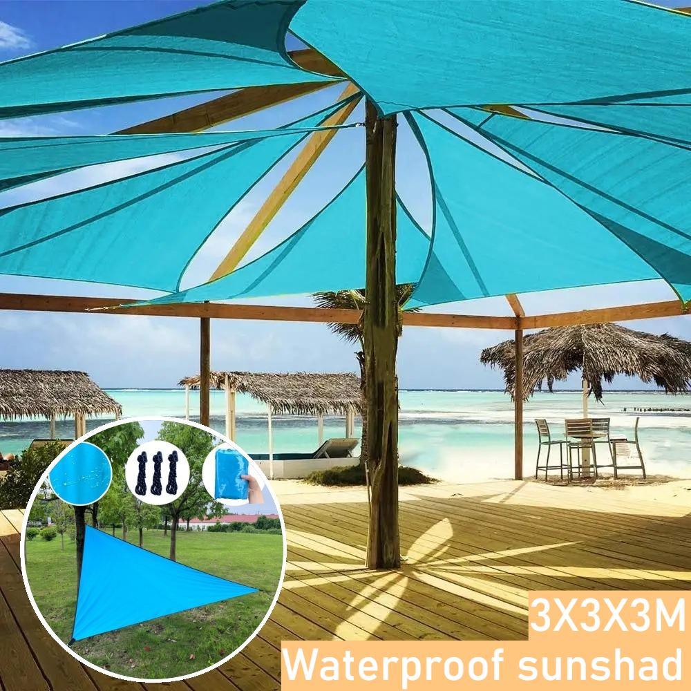 3x3x3M Portable Foldable Waterproof Triangle Sunshade Outdoor Sunscreen Tent Camping Tent Beach Sunshade Cloth 3X3X3M
3x3x3M Portable Foldable Waterproof Triangle Sunshade Outdoor Sunscreen Tent Camping Tent Beach Sunshade Cloth 3X3X3M