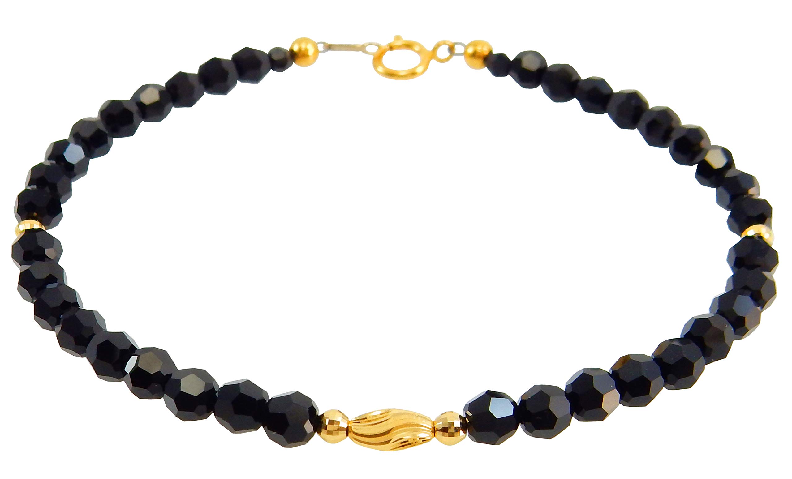 Royal Jewelry 4mm 18K Gold WAVE Ring Black Diamond Color Crystal Bracelet Anklet (17)
Royal Jewelry 4mm 18K Gold WAVE Ring Black Diamond Color Crystal Bracelet Anklet (17)