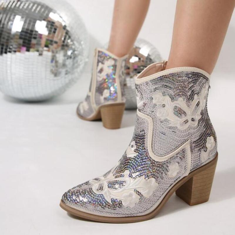 New Elegant Womens Boot Mid Calf Punk Style Casual Boots 7.5CM Square Heel Autumn Coarse Heel Pointed Toe Ankle Boot Women Shoes 43
New Elegant Womens Boot Mid Calf Punk Style Casual Boots 7.5CM Square Heel Autumn Coarse Heel Pointed Toe Ankle Boot Women Shoes 43