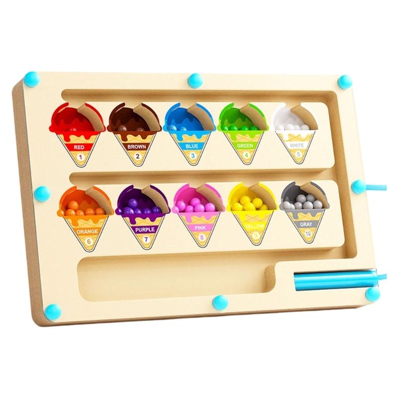 Tracing Number Maze Counting Board Magnetic Counting & Color Sorting Game Educational Wood Maze Toy for Children
Tracing Number Maze Counting Board Magnetic Counting & Color Sorting Game Educational Wood Maze Toy for Children