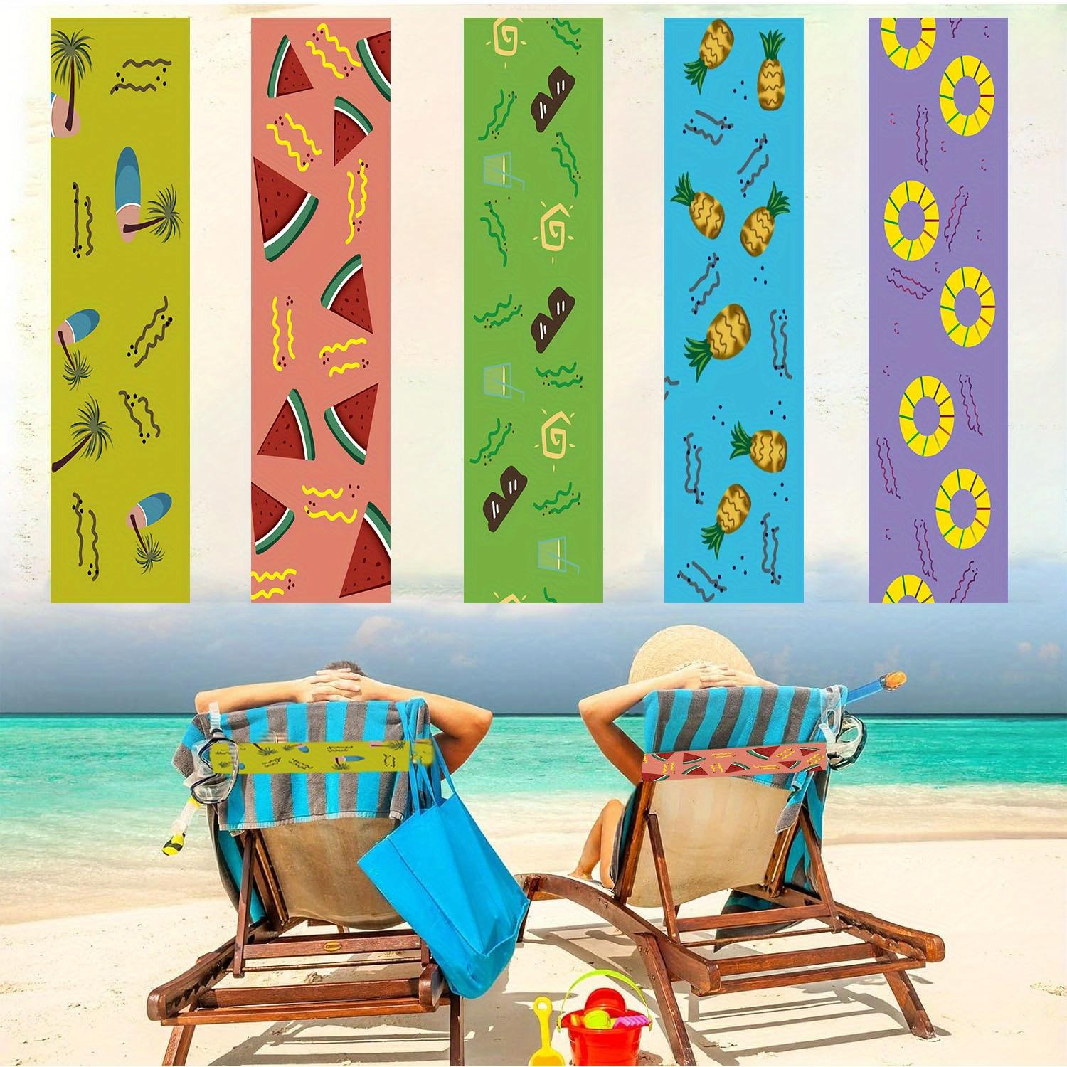 5pcs Towel Bands for Beach Chairs Cruise Towel Clips for Lounge Pool Chairs Elastic Strap for Lounge Pool Hawaiian Accessories
5pcs Towel Bands for Beach Chairs Cruise Towel Clips for Lounge Pool Chairs Elastic Strap for Lounge Pool Hawaiian Accessories