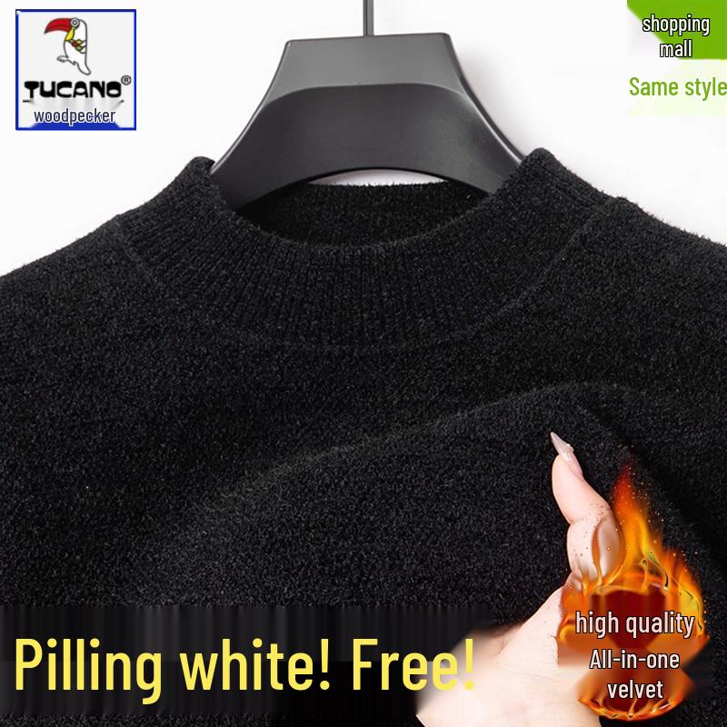 Woodpecker Men s Velvet Thickened Winter Sweater, Warm Base Layer, Half-high Collar Knitwear 2XL, 145-160 lbs
Woodpecker Men s Velvet Thickened Winter Sweater, Warm Base Layer, Half-high Collar Knitwear 2XL, 145-160 lbs
