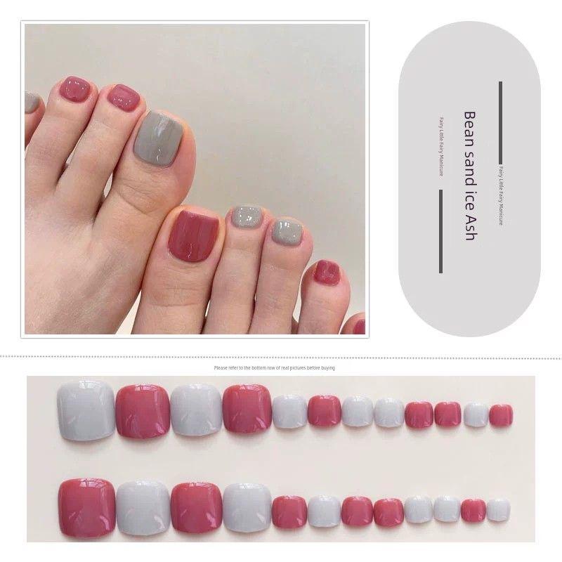 Желейные Летние Нежные Ногти на Ногах Накладные Ногти Носить 96-Bean Sand Ice Ash
Желейные Летние Нежные Ногти на Ногах Накладные Ногти Носить 96-Bean Sand Ice Ash