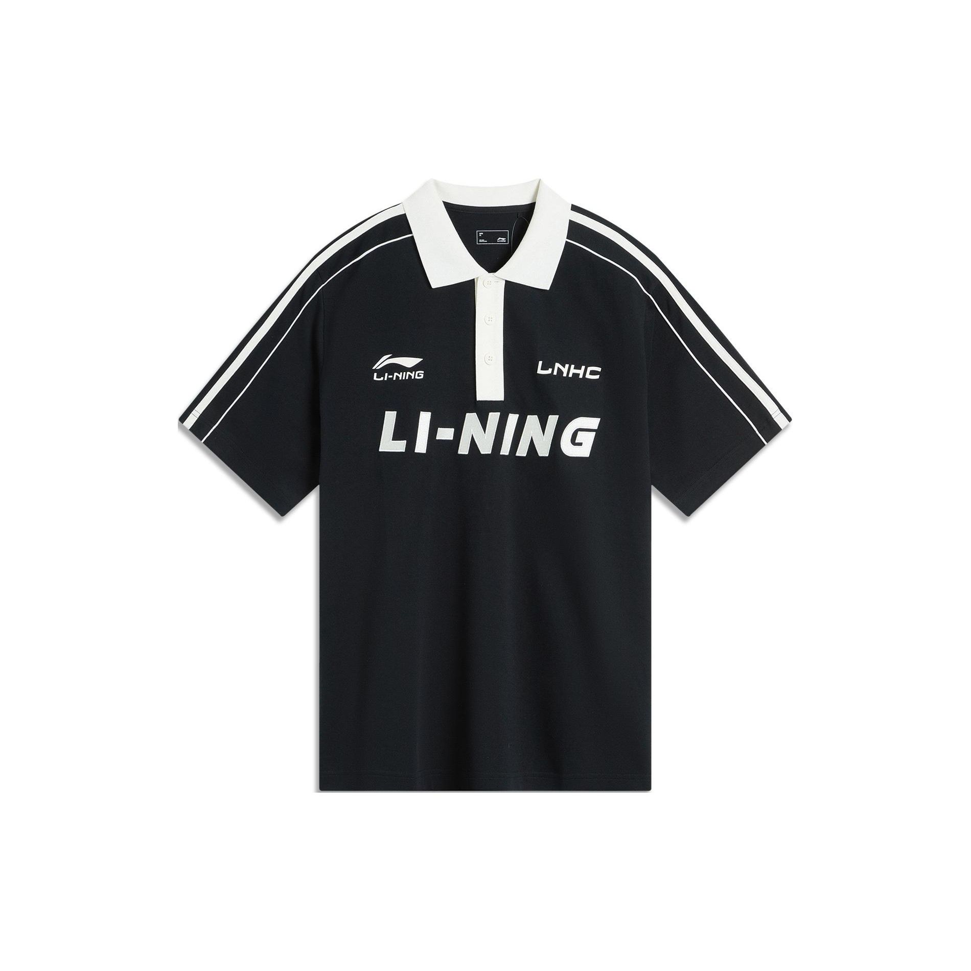 Li-Ning Color Block Letter Print Pullover Short Sleeve Polo Shirt Men tops Black APLU237-2 XL
Li-Ning Color Block Letter Print Pullover Short Sleeve Polo Shirt Men tops Black APLU237-2 XL