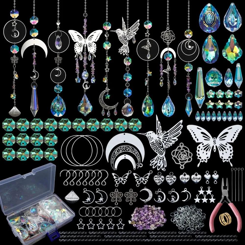 400Pcs Exquisite Crystal Sun Catcher Arts Colorful DIY Crystal Suncatcher Crafts Kit Suncatchers DIY Making Supplies Gift світло-сірого кольору
400Pcs Exquisite Crystal Sun Catcher Arts Colorful DIY Crystal Suncatcher Crafts Kit Suncatchers DIY Making Supplies Gift світло-сірого кольору