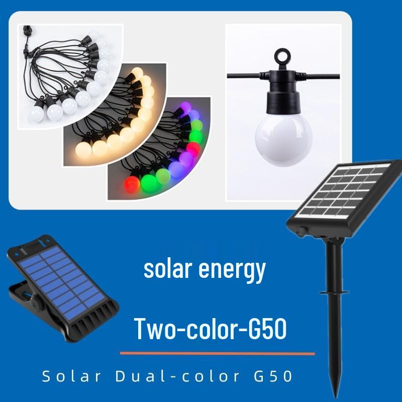 Solar G50 Globe LED String Lights for Outdoor, Christmas, Wedding, Camping, and Decorative Atmosphere 1.3W Solar Panel 1200mAh Basic Version
Solar G50 Globe LED String Lights for Outdoor, Christmas, Wedding, Camping, and Decorative Atmosphere 1.3W Solar Panel 1200mAh Basic Version
