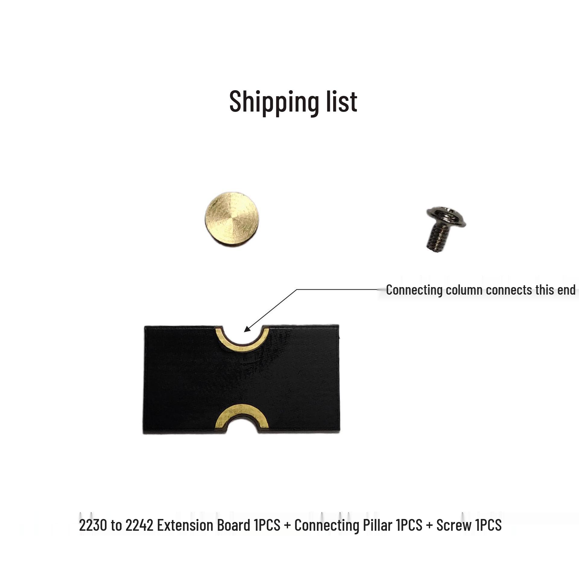 M.2 SSD Extension Adapter: 2230/2242/2280 Size Compatibility Bracket
M.2 SSD Extension Adapter: 2230/2242/2280 Size Compatibility Bracket