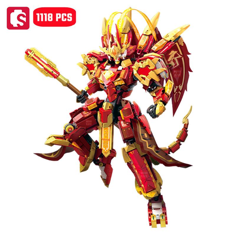 SEMBO 1118pcs Monkey King Transforming Mecha Robot Assemblage Building Blocks MY OWN CREATION Mech Miniature Blocks Children Playthings Ideal for no box
SEMBO 1118pcs Monkey King Transforming Mecha Robot Assemblage Building Blocks MY OWN CREATION Mech Miniature Blocks Children Playthings Ideal for no box
