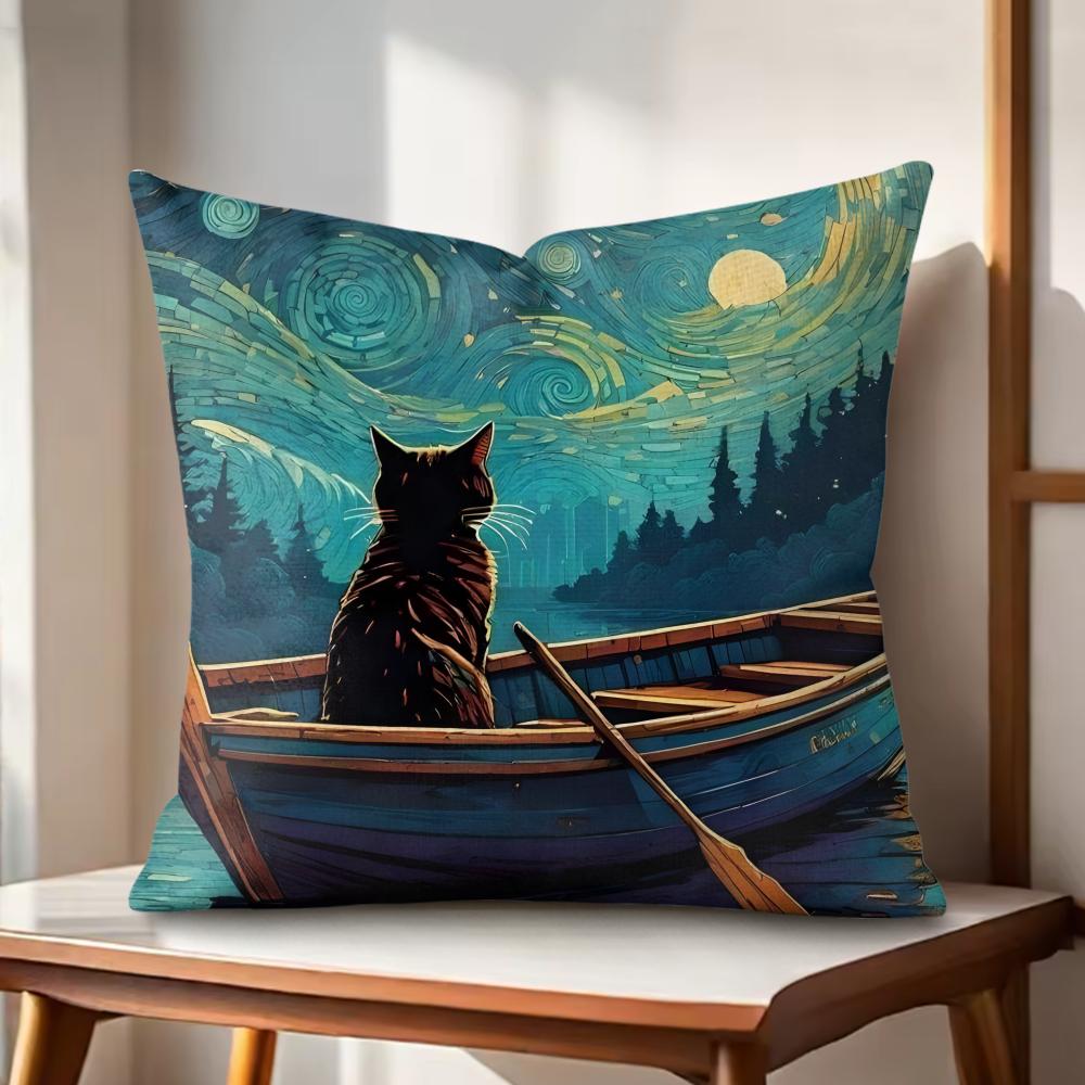 Classic Black Cat Cushion Cover Natural Linen Organic Fabric DoubleSided Printing Couch Pillow Covers Home Decor 30x30cm
Classic Black Cat Cushion Cover Natural Linen Organic Fabric DoubleSided Printing Couch Pillow Covers Home Decor 30x30cm