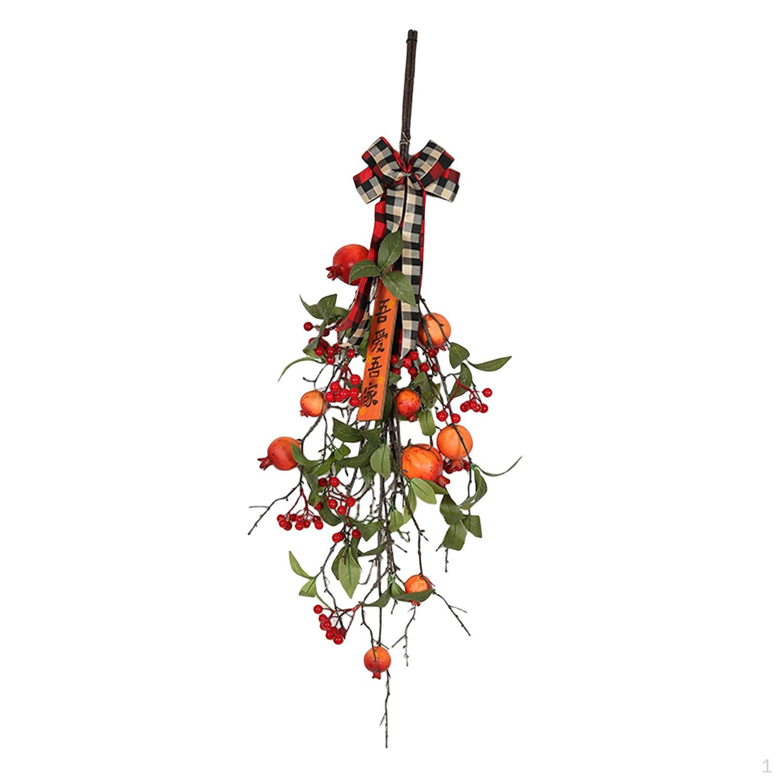 Pomegranate Teardrop Swag Wreath Wall Hanging Winter Artificial Red Garland for Party Garden
Pomegranate Teardrop Swag Wreath Wall Hanging Winter Artificial Red Garland for Party Garden