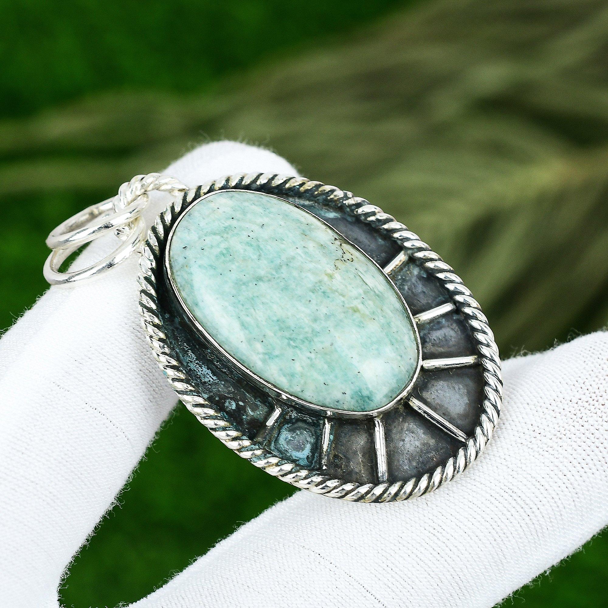 Подарок для женщин Ювелирная подвеска Серебро 925 пробы Натуральный камень амазонит
Подарок для женщин Ювелирная подвеска Серебро 925 пробы Натуральный камень амазонит