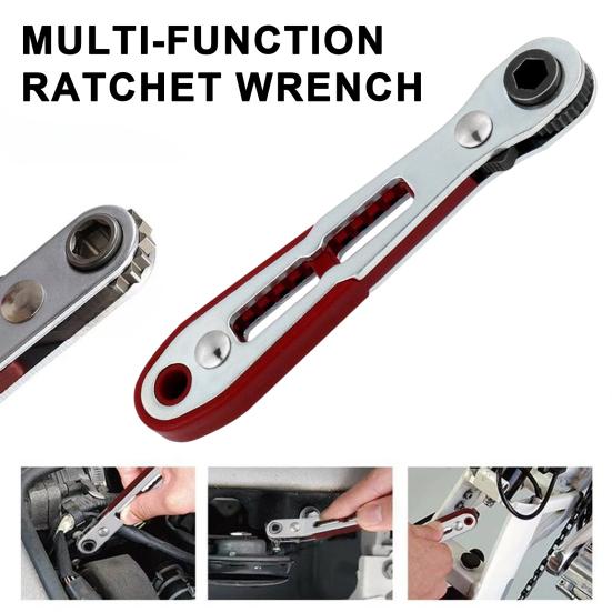 Multifunctional Bidirectional Ratchet Wrench with Non-Slip Handle Double-Headed Design Forward
Multifunctional Bidirectional Ratchet Wrench with Non-Slip Handle Double-Headed Design Forward