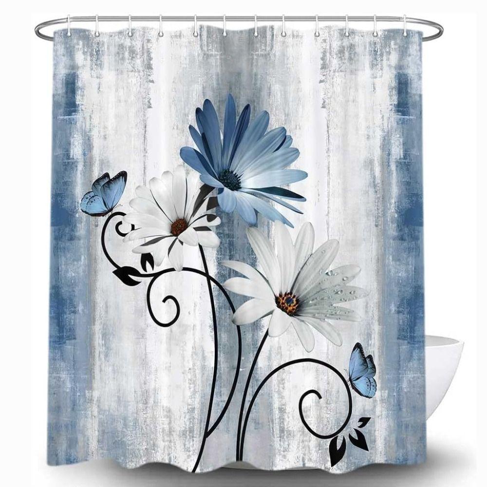 Thickened Bathroom Curtain Polyester Floral Butterfly Curtain Rustic Shower Curtain Home Decor різнокольоровий
Thickened Bathroom Curtain Polyester Floral Butterfly Curtain Rustic Shower Curtain Home Decor різнокольоровий