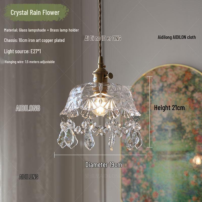 American Retro Crystal Chandelier for Hallway, Bedside, Balcony, and Cloakroom. Without Light Source
American Retro Crystal Chandelier for Hallway, Bedside, Balcony, and Cloakroom. Without Light Source