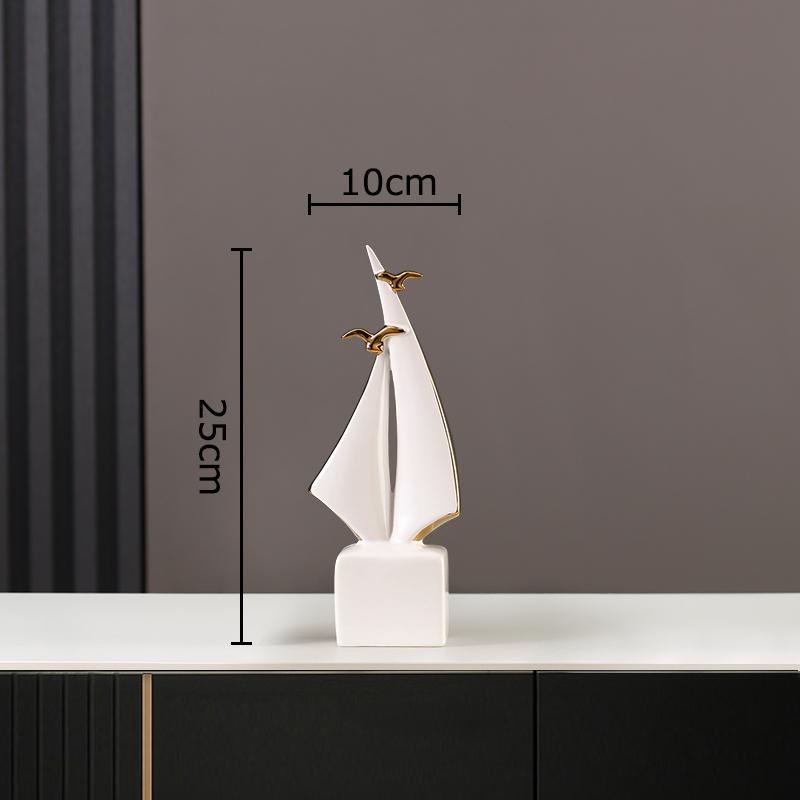 Gold Plated Sailboat Abstract Artwork Ceramic Statue Desk Decoration Ornaments Creative Sailboat Sculpture Room Aesthetics Decor
Gold Plated Sailboat Abstract Artwork Ceramic Statue Desk Decoration Ornaments Creative Sailboat Sculpture Room Aesthetics Decor