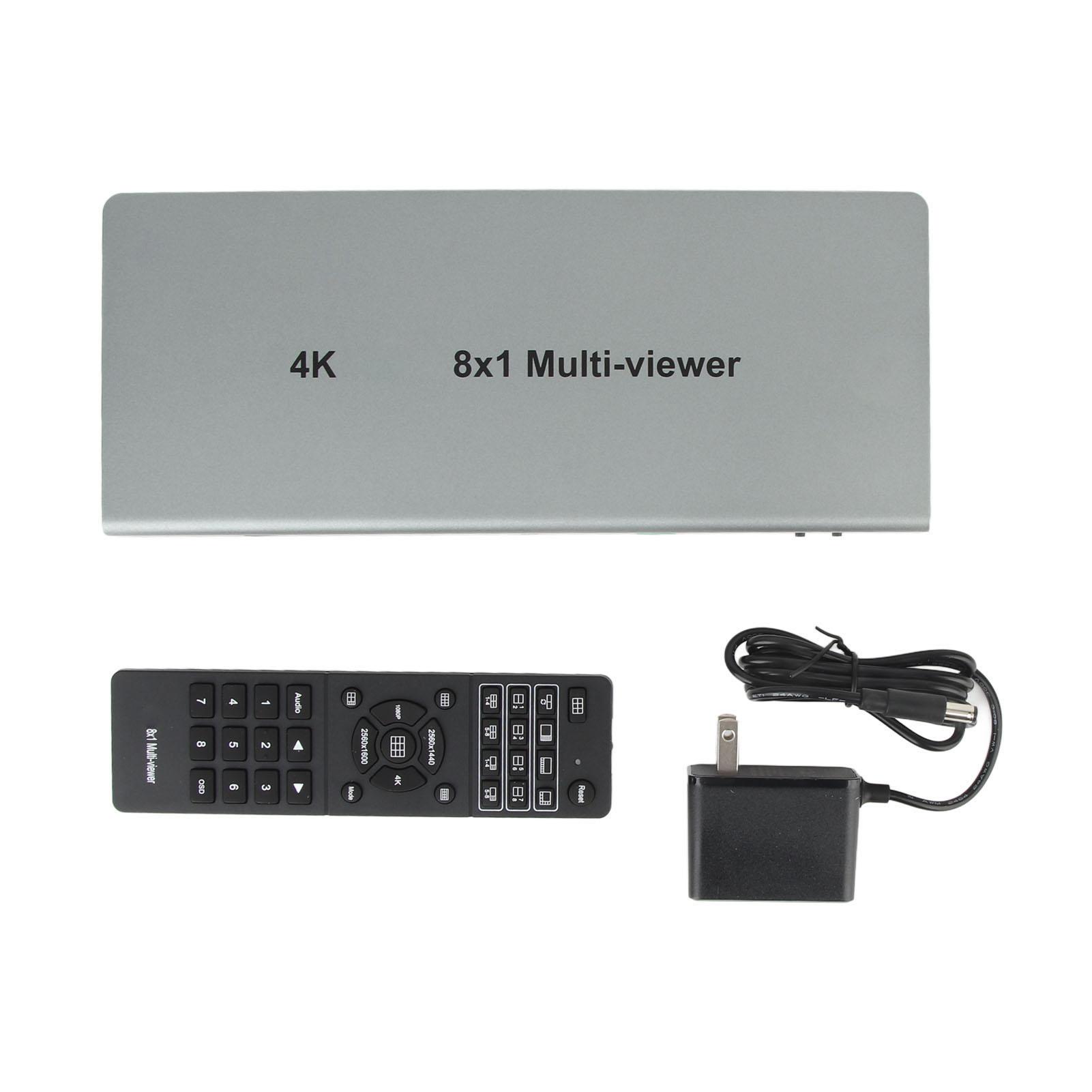 HD Multimedia Interface Multiviewer Switch 4K 8x1 HD Multimedia Interface Screen Splitter for EU Plug
HD Multimedia Interface Multiviewer Switch 4K 8x1 HD Multimedia Interface Screen Splitter for EU Plug