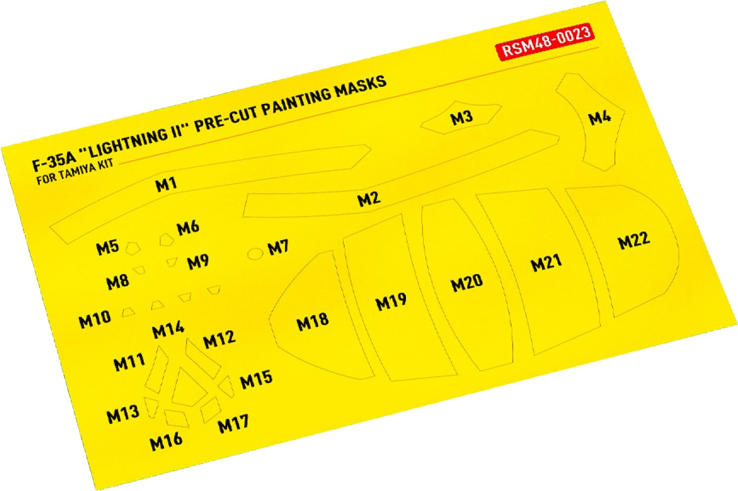 Reskit Маскировочные наклейки для покраски Набор пластиковых моделей 1/48 F-35A/C (для Тамии) RSKM48-0023 (Самолет)
Reskit Маскировочные наклейки для покраски Набор пластиковых моделей 1/48 F-35A/C (для Тамии) RSKM48-0023 (Самолет)