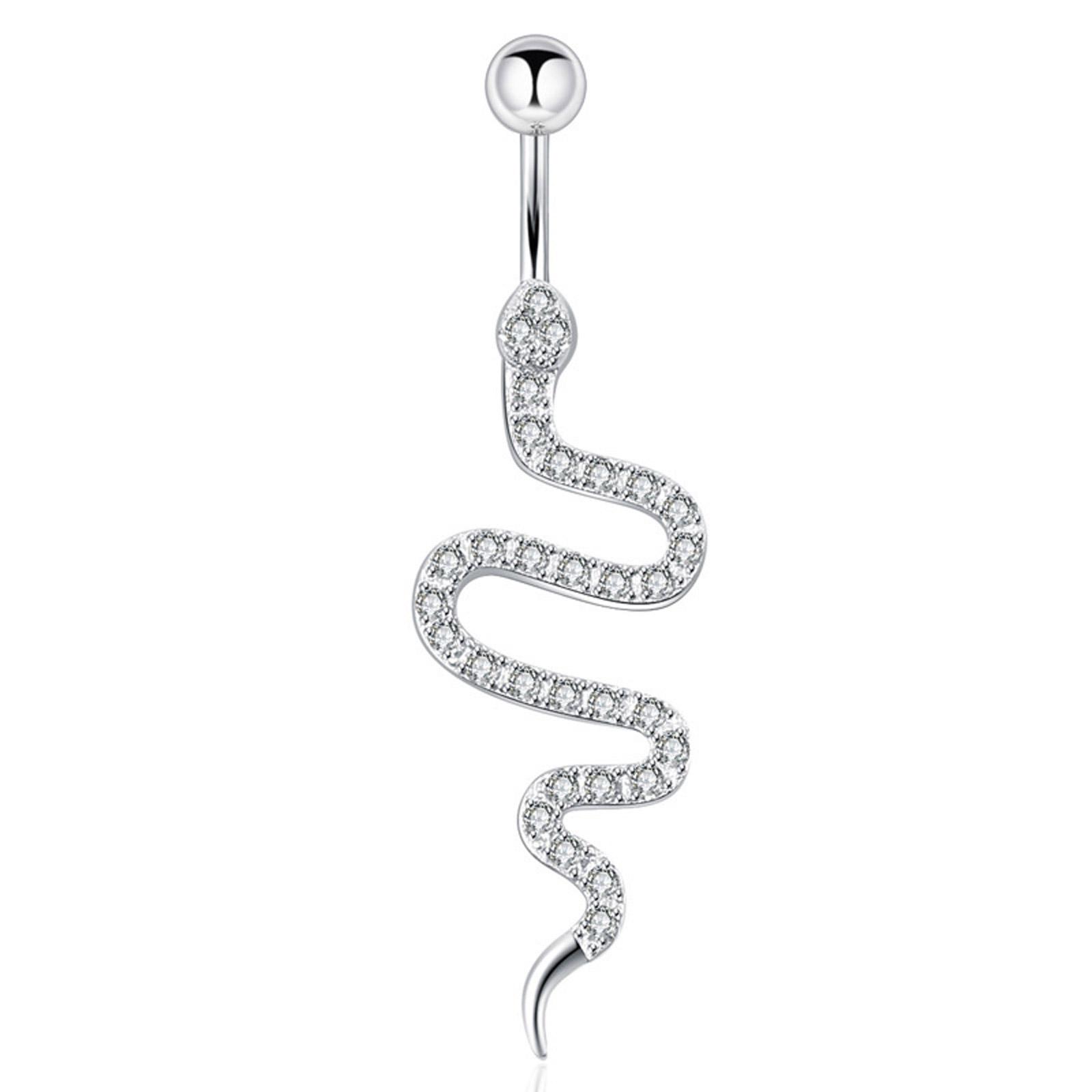Snake Belly Button Ring Zircon Navel Rings Belly Piercing Jewelry Curved Navel Barbell Belly Rings Sexy Body Jewelry 1
Snake Belly Button Ring Zircon Navel Rings Belly Piercing Jewelry Curved Navel Barbell Belly Rings Sexy Body Jewelry 1