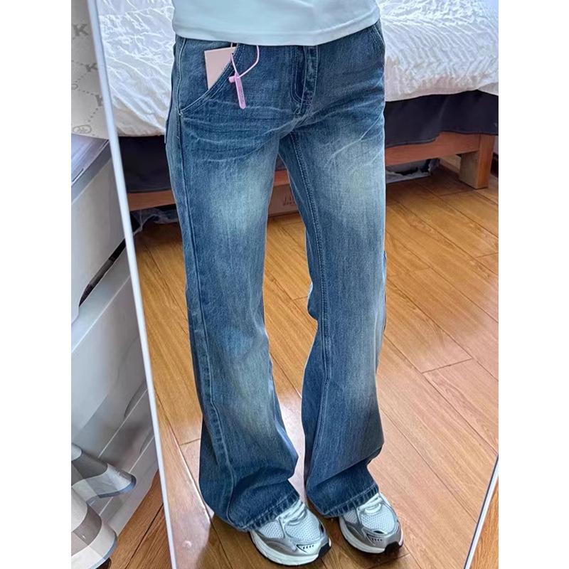 Plus Size Retro Flare Jeans for Women - Slimming Low Waist, Straight Wide Leg, Floor Length L
Plus Size Retro Flare Jeans for Women - Slimming Low Waist, Straight Wide Leg, Floor Length L