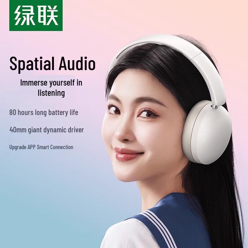 Ugreen Wireless Active Noise-Cancelling Headphones
Ugreen Wireless Active Noise-Cancelling Headphones