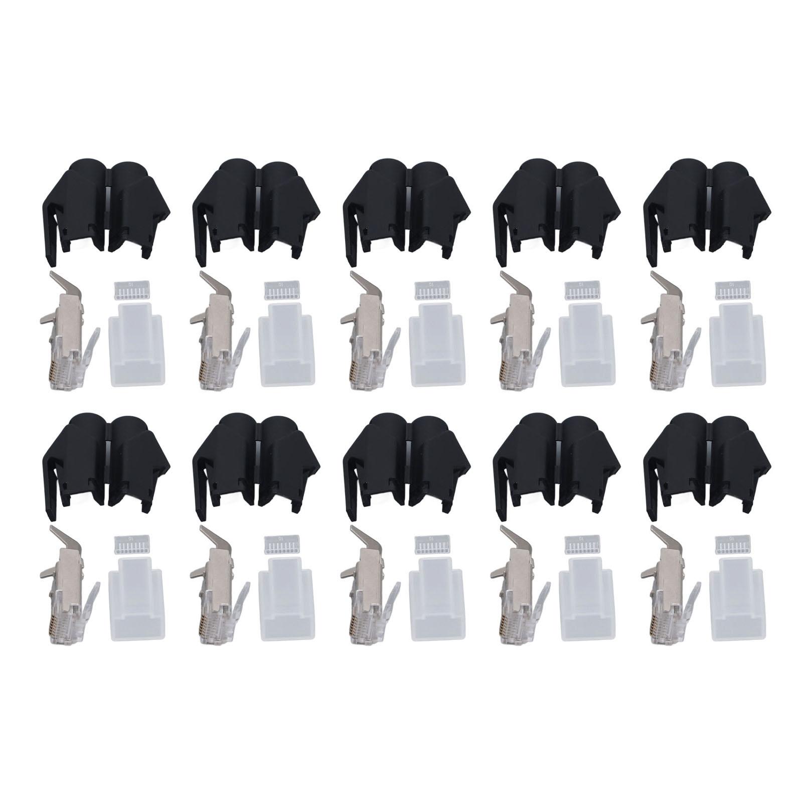 10 Set Assembly Type RJ45 Connector Kit 8 Core Cat6 Cat6A Cat5e Industrial Ethernet Modular Plugs
10 Set Assembly Type RJ45 Connector Kit 8 Core Cat6 Cat6A Cat5e Industrial Ethernet Modular Plugs