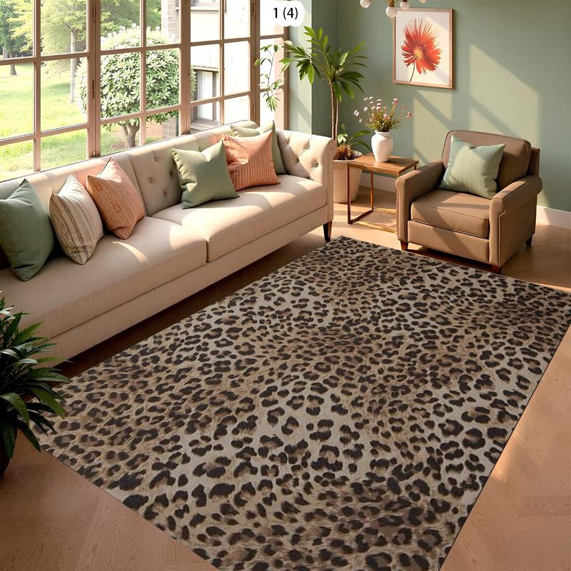 Leopard Print Area Rug Faux Fur Texture Non-Slip Durable Decorative Carpet for Living Room Bedroom Entryway Modern Home Decor 40X60cm
Leopard Print Area Rug Faux Fur Texture Non-Slip Durable Decorative Carpet for Living Room Bedroom Entryway Modern Home Decor 40X60cm